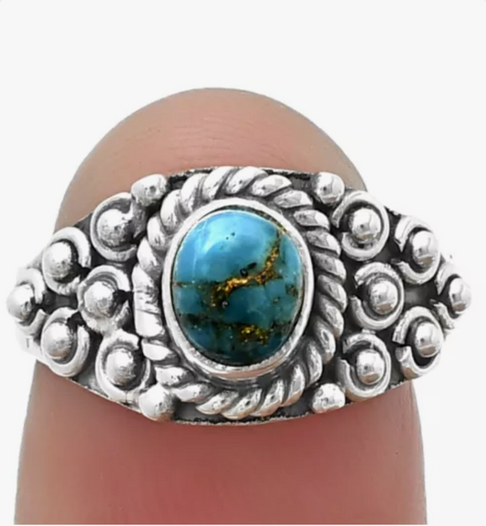 Turquoise Southwest Ring sz 7.5